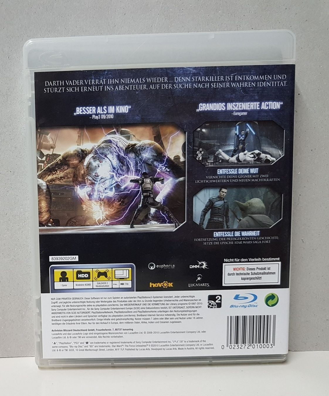 Sony Giochi: Star Wars the Force Unleashed 2 Entfessle deine Wut PS3 – Usato da Schüpfheim venduto da Games_Spielkonsolen 2
