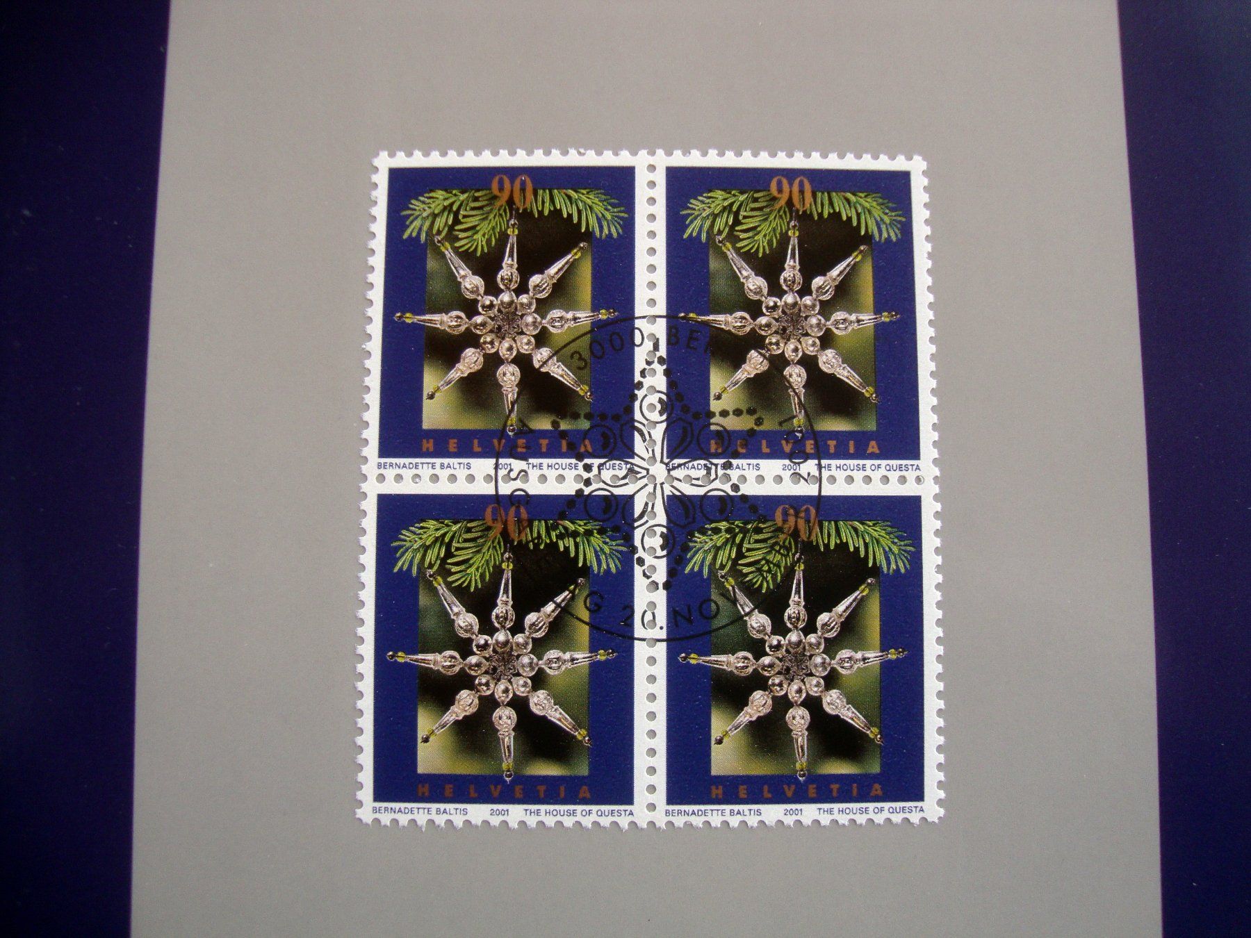 Tous les timbres: FDC Weihnachtskarte 2001 mit  Brief – Neuf (Voir description) à Döttingen par Kubuli1 3