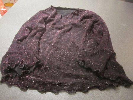 Pullover Grösse 110, C&A, schwarz, pink glitzernd