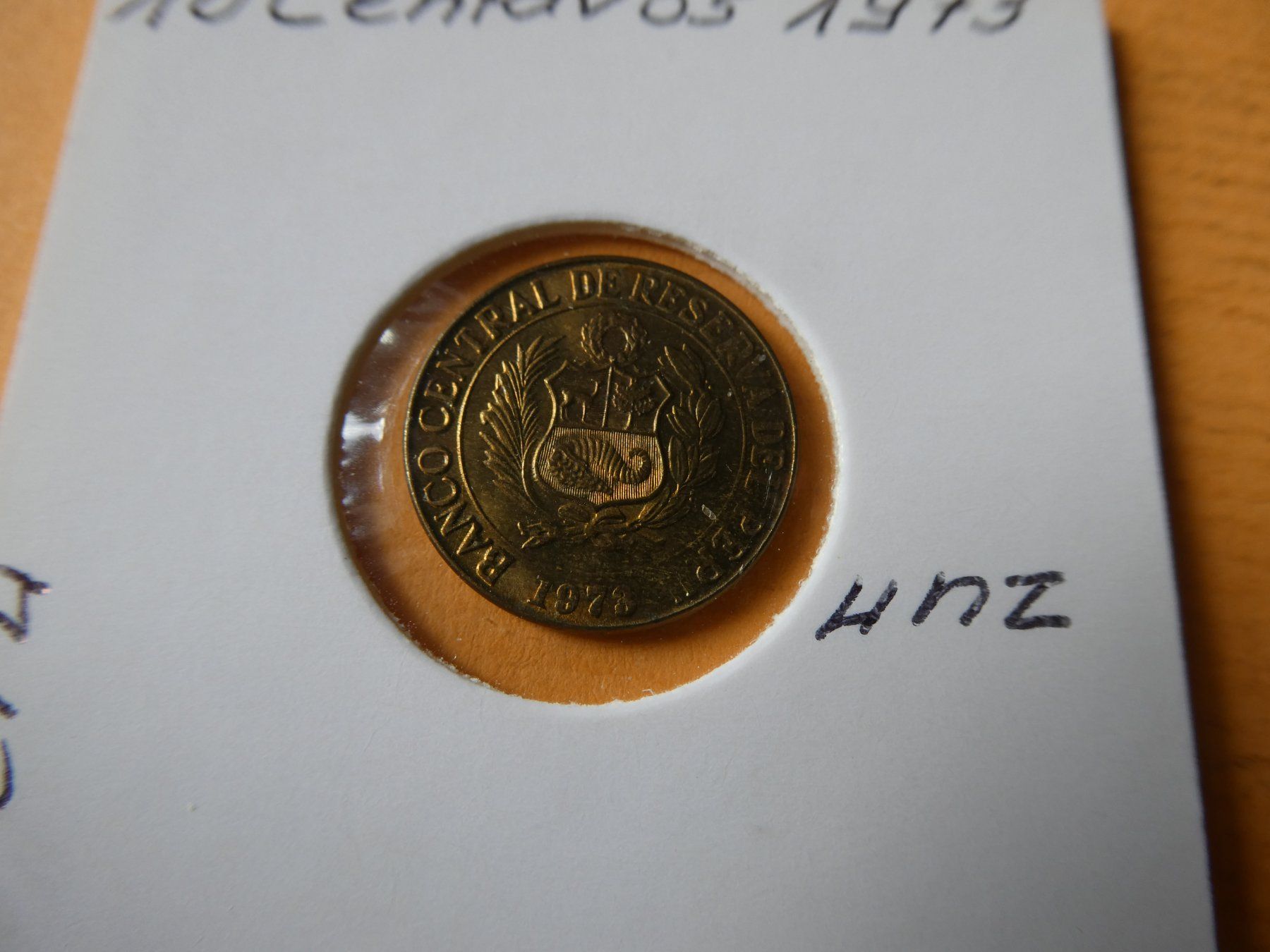 Toutes les monnaies: Peru 1973, 10 Centavos   unz – D'occasion à Hinterforst par Rohusri