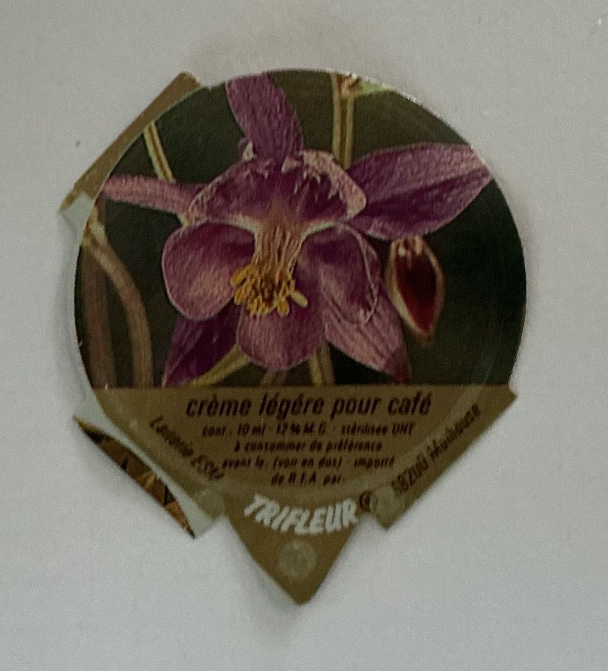 Coperchi dei cremini per caffè: Frankreich, F-3 geschützte Blumen, Riegel – Usato da Allschwil venduto da gewuerznelke