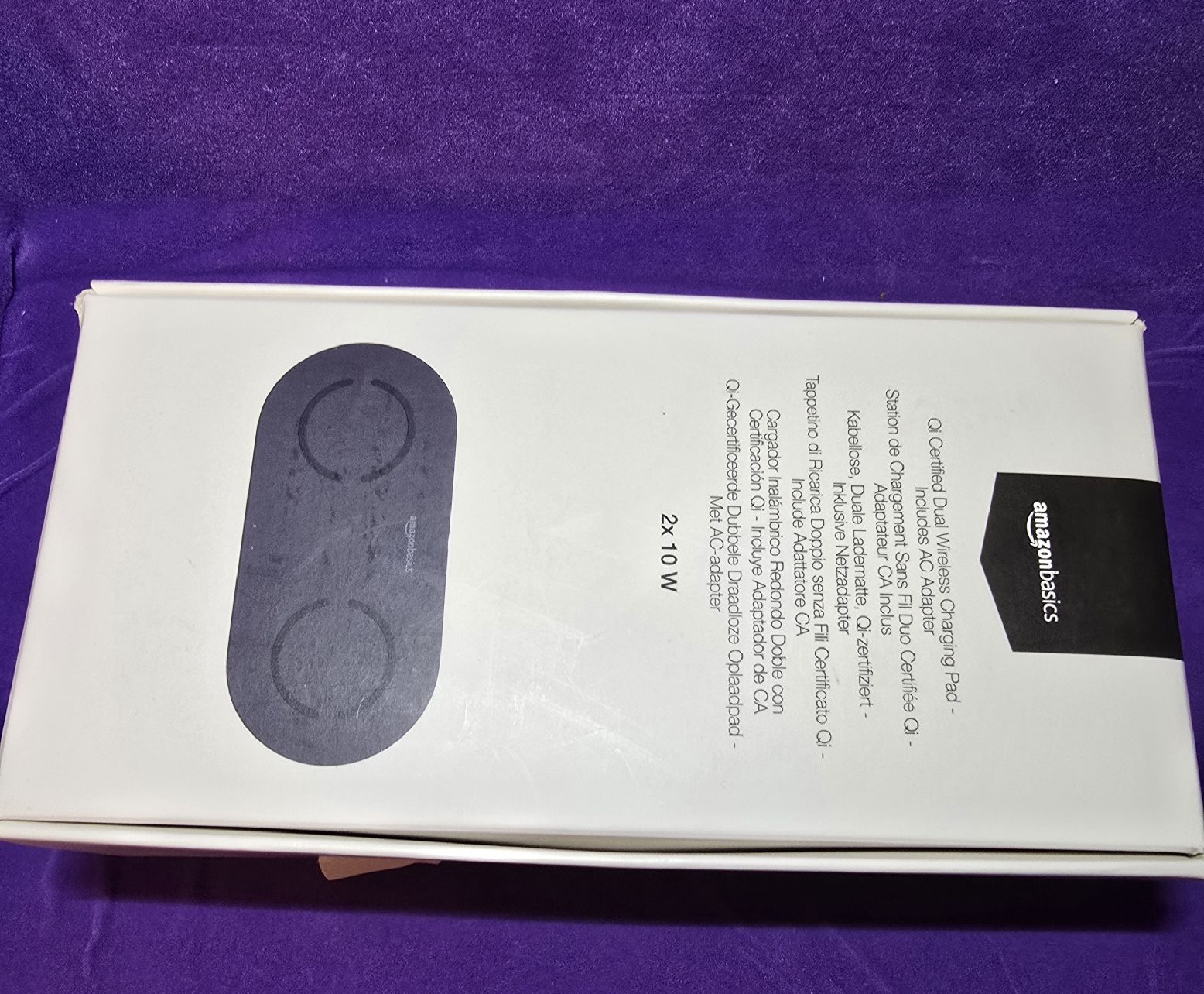 Apple Caricabatterie: AmazonBasics Wireless Charger 2x 10W Dual Qi Ladegerät – Nuovo e nell'imballaggio originale da Wangs venduto da Restposten.Garage 3