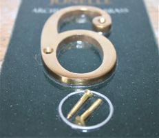 Vintage Hausnummer 6