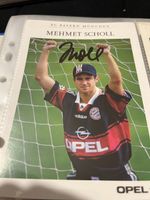 Mehmet Scholl signierte Autogrammkarte Bayern München