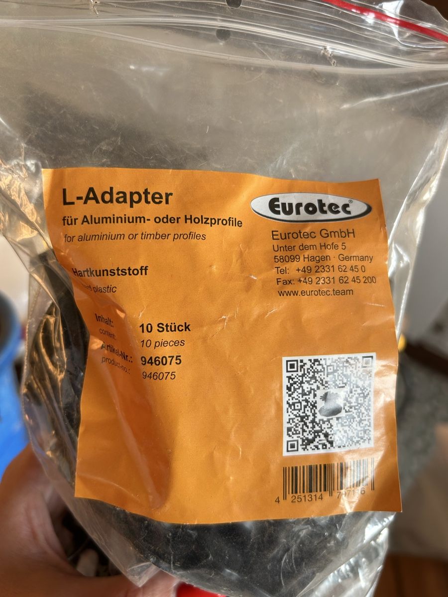 Supporti a parete: EUROTEC Terrassenfuss-Adapter L-Adapter – Nuovo (secondo la descrizione) da Sursee venduto da ramona0406