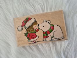 Holzstempel Eisbär neu