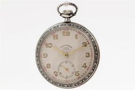 Alida Geneve Chronometer Jugendstil Taschenuhr 800 Silber