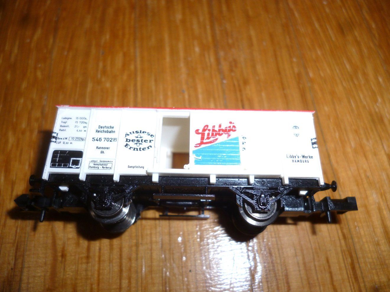 Trix Modellini di ferrovie: Gedeckter Güterwagen "Libbys" – Nuovo e nell'imballaggio originale da Langenthal venduto da Tbraunbaer