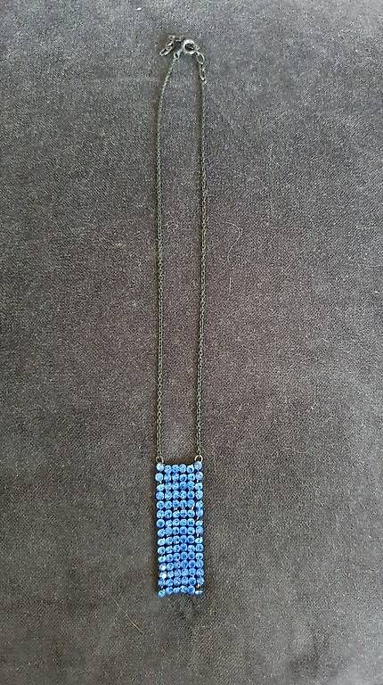 Catenine: Halskette mit blauen Strasssteinen – Usato da Hilterfingen venduto da boal1980