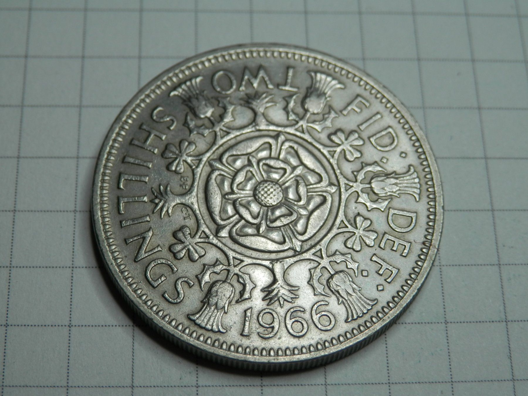 Tutti le monete: Großbritannien 2 Schilling (Florin), 1966 – Usato da Weiach venduto da weiach81 1