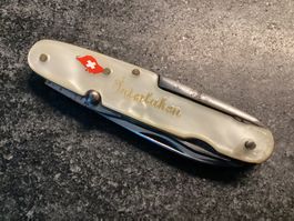 Antikes Sackmesser "CH-INTERLAKEN“ Ahle Perlmutt Optik