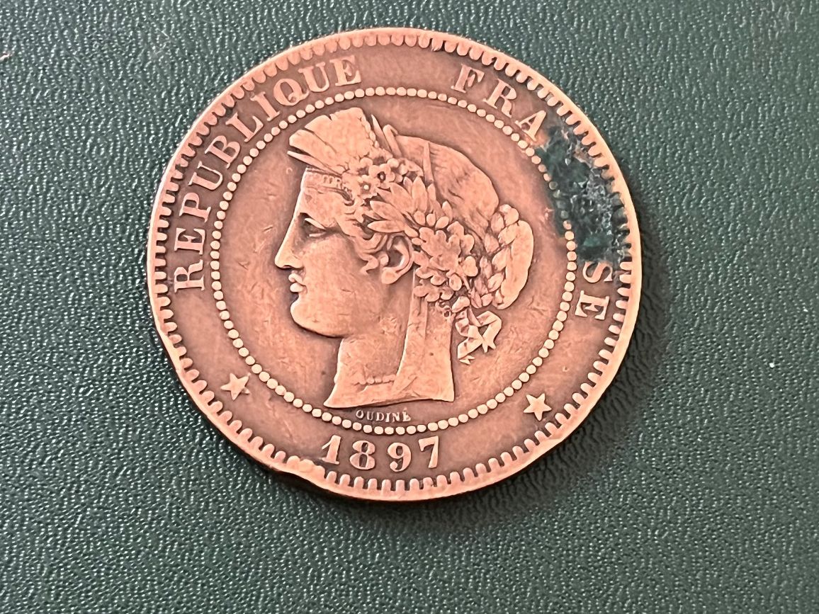 Tutti le monete: 10 Centimes  Frankreich 1897 A – Usato da Neuenhof venduto da Shadow- 1