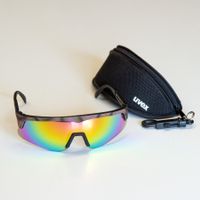 Sportbrille UVEX, mit Original-Etui, neuwertig