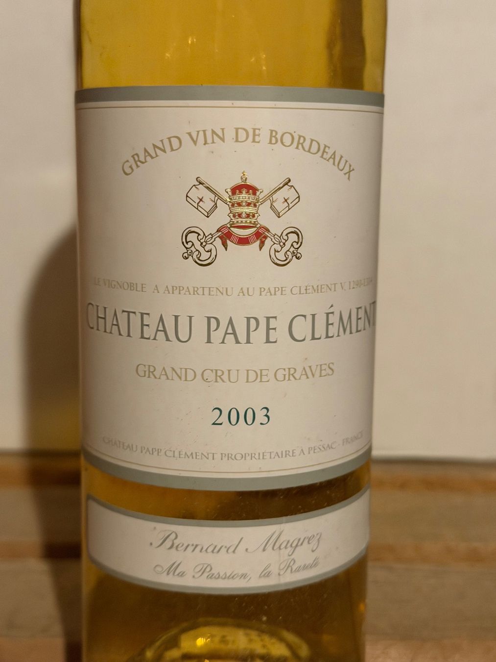 Vino: Château PAPE-CLEMENT blanc 2003 Pessac-Léognan – Nuovo (secondo la descrizione) da Roche VD venduto da avediscipule 1