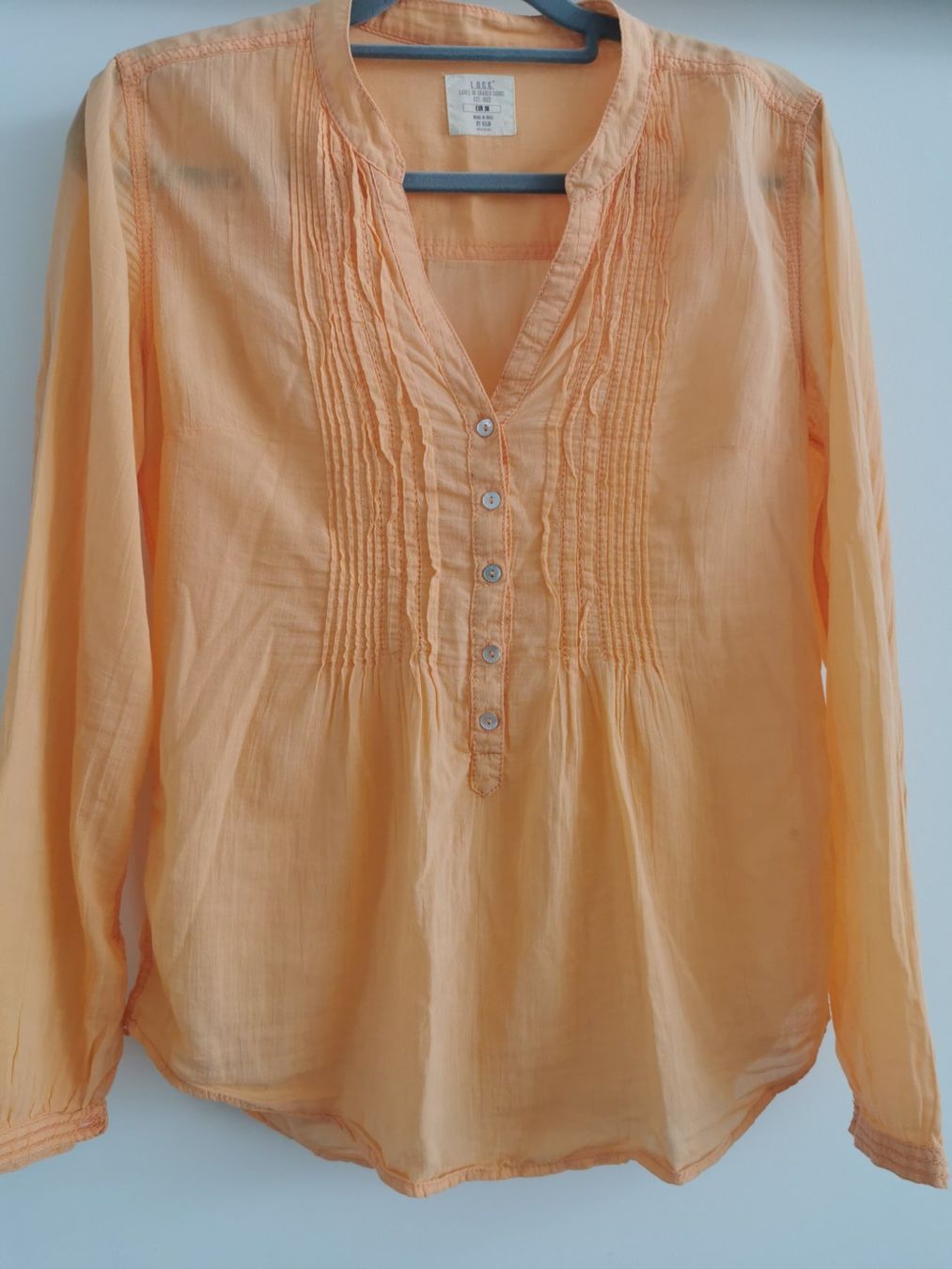 H&M Camicette: Luftige, sommerliche orange Bluse Gr. S – Usato da Steinhausen venduto da BertiMar