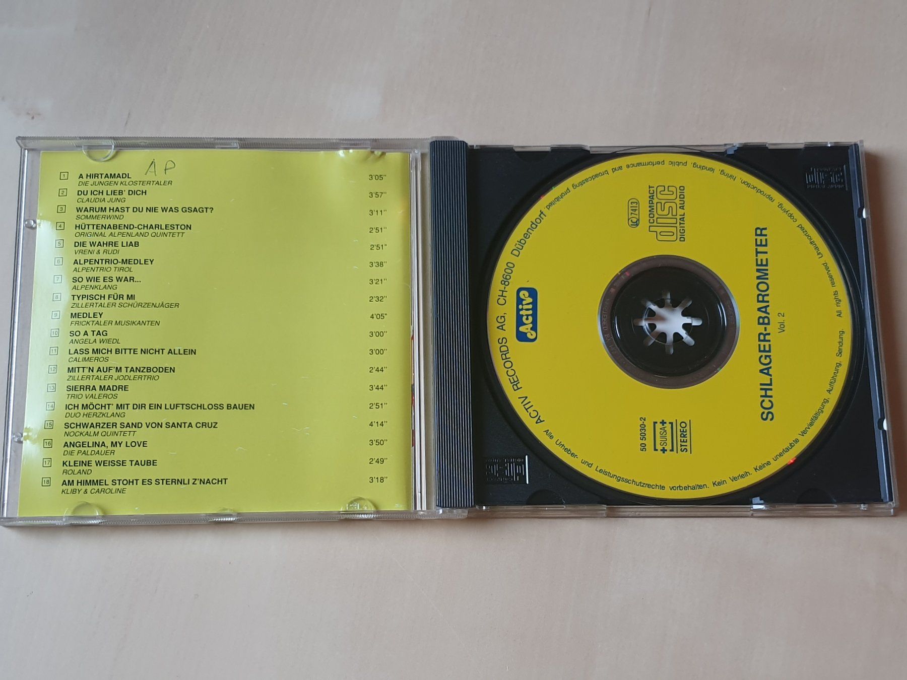CDs: Schlager Barometer Vol. 2 – Gebraucht aus Stansstad von collectorsshop 2