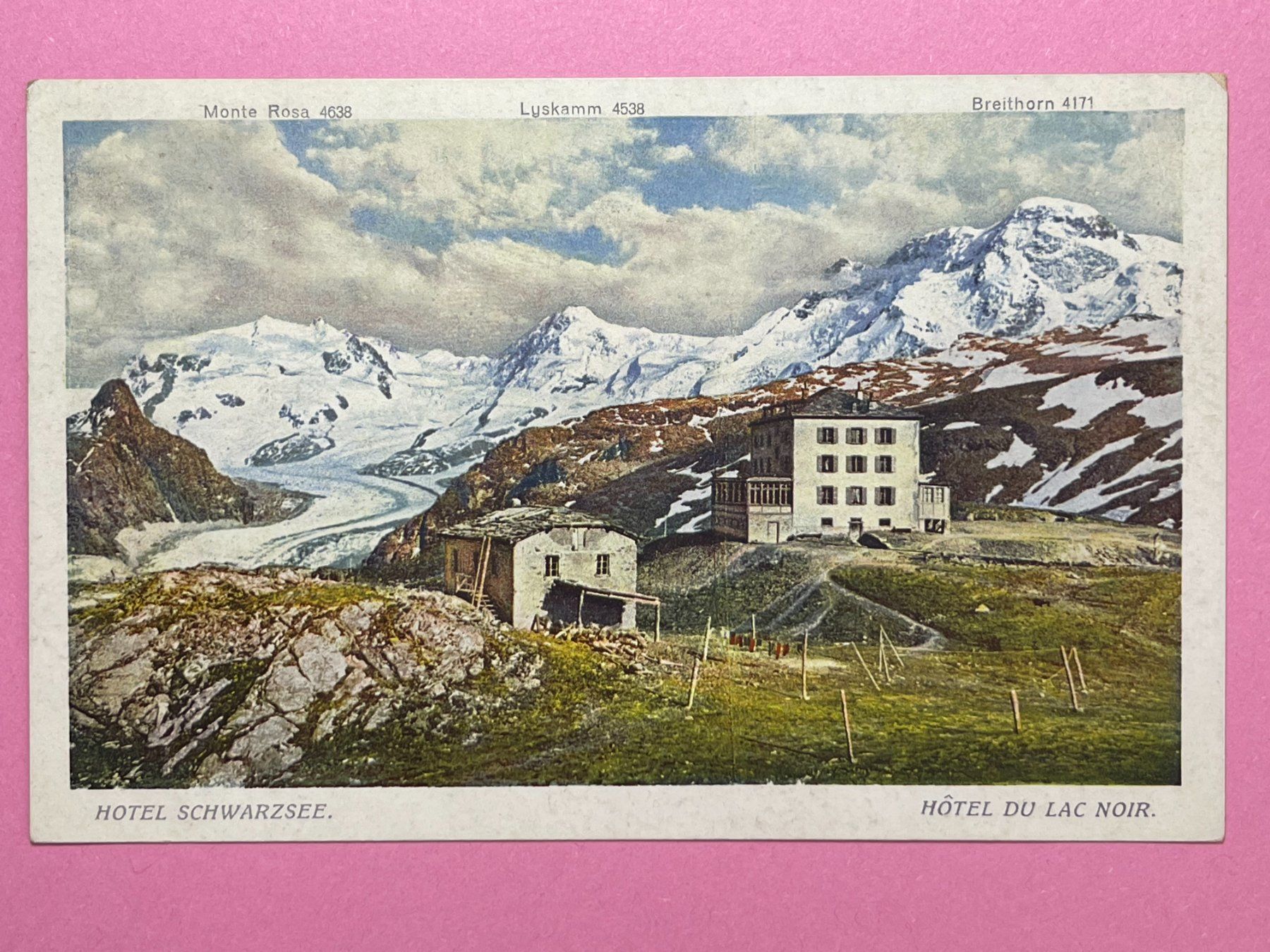 Ansichtskarten: Zermatt, Hotel Schwarzsee – Gebraucht aus Steg VS von danwer74