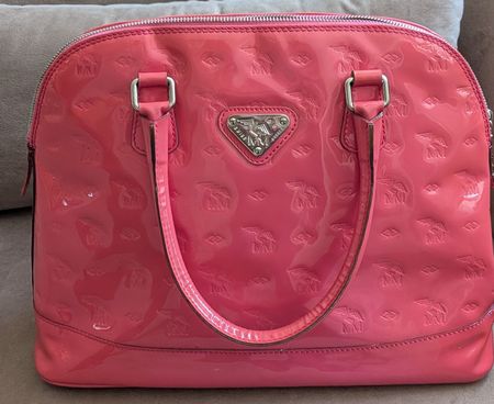 Mollerus Handtasche rosa mit Silber
