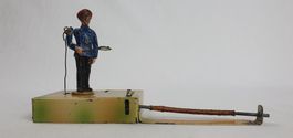 Kibri Bahnhof-Vorsteher bew. Arm, Spur 0, Tinplate