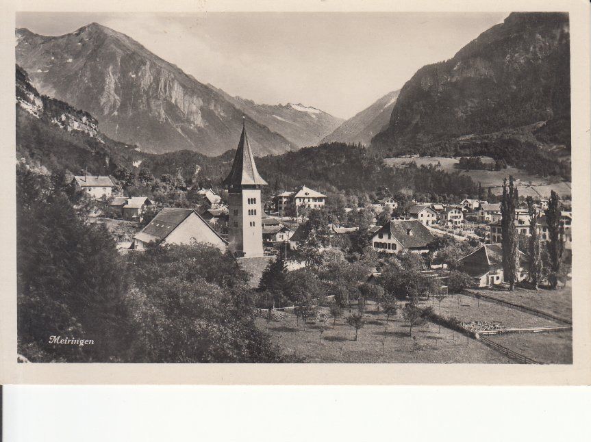 Ansichtskarten: Meiringen, ca. 1930 – Gebraucht aus Bürglen TG von StampGraf