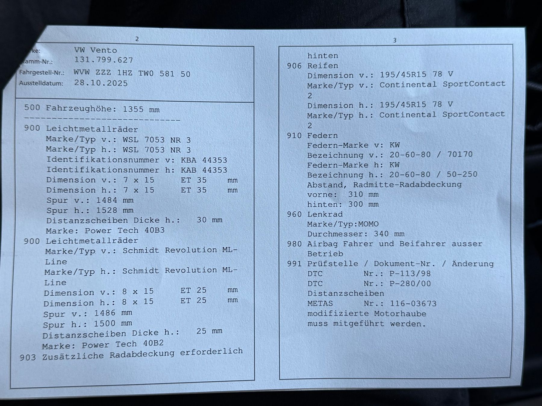 VW Autos: VW Vento Police Car/ Polizeiauto – Gebraucht aus Rothenthurm von JanFuechslin 6