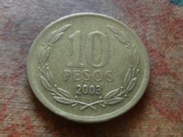CHILI   10  Pesos  2003  Amérique-Sud
