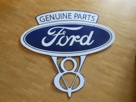 Vintage Genuine Parts Ford V8 Porcelaine Schild