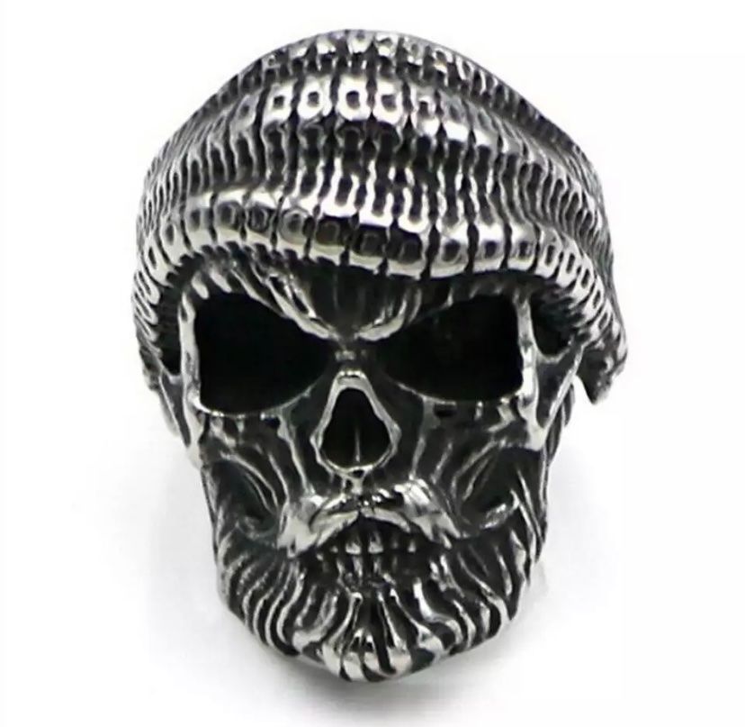 Anelli: Men ring silver skull face – Nuovo e nell'imballaggio originale da Aarburg venduto da StavFashion