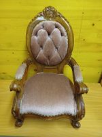 Antiker Puppen-Sessel - Jugendstil / Barock - Polsterung +