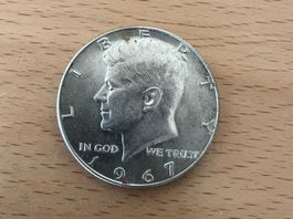 Silver Dollar Kennedy Half Dollar 1967