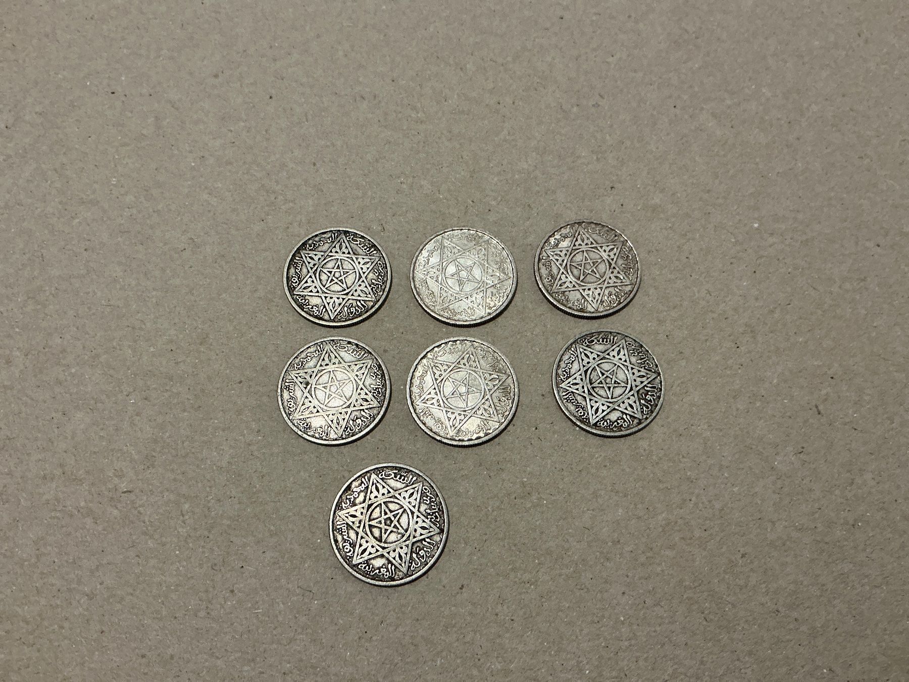 Tutti le monete: 7 x 100 Francs Marokko 1953 – Usato da Oberurnen venduto da Numi2000 1