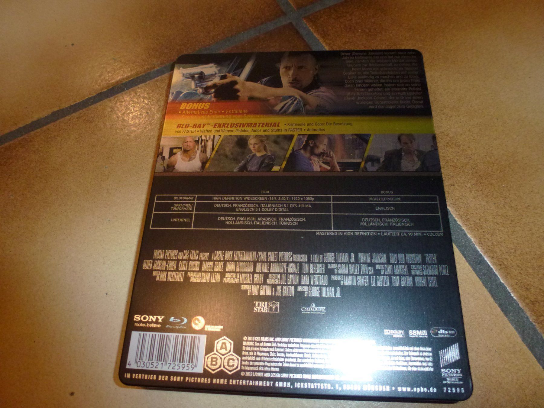Alle DVDs: Faster Steelbook BLU-RAY – Gebraucht aus Olten von Disc-Verkauf 2
