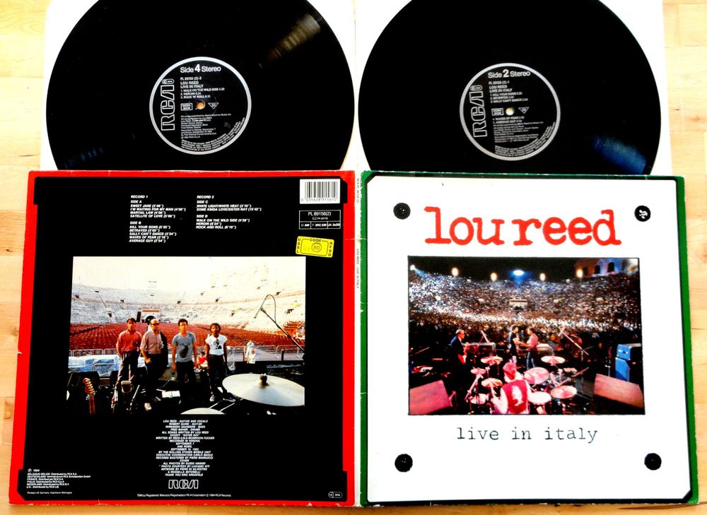 DLP LOU REED live in Italy RCA 1984 neuwertig | Kaufen auf Ricardo