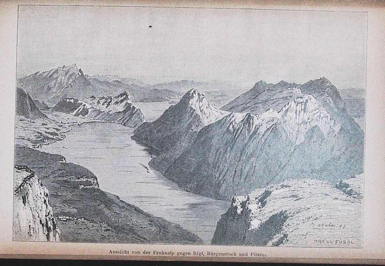 Incisioni: Stoos Wanderbild um 1890 – Usato da Rafz venduto da Helvet32 5