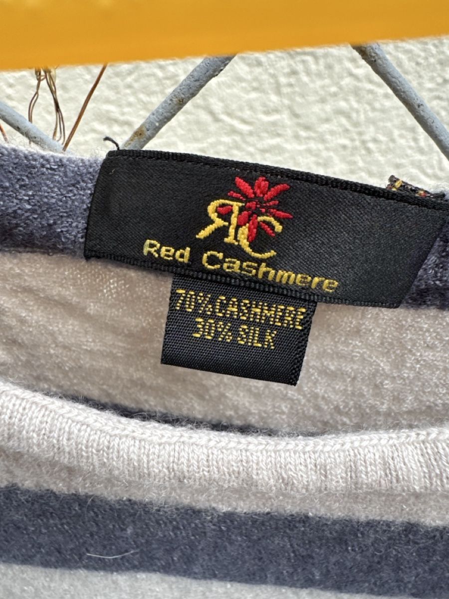 Maglioni & Felpe: Pullover Red Cashmere gestreift Kaschmir – Usato da Zürich venduto da Belisimo 1