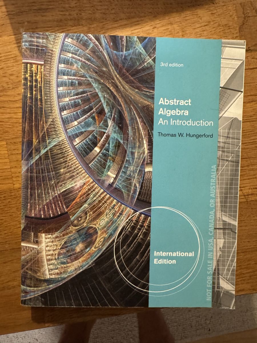 Libri: Abstract Algebra An Introduction Hungerford 3rd edition – Usato da Zürich venduto da ambizio