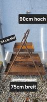 Rostiges Metallgestell 90x75x34cm guter Zustand
