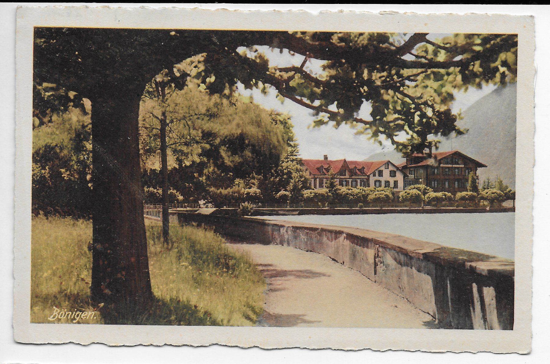 Cartoline postali: Bönigen Hotel Seiler au Lac – Usato da Hefenhofen venduto da Richsalz