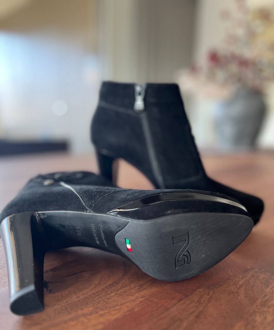 Scarpe da donna: Wildleder Stiefeletten schwarz – Nuovo (secondo la descrizione) da Schaan venduto da ManuelaJ. 1