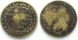 Rechenpfennig FRIEDRICH WILHELM III. v. LAUER ca.1810, 26mm