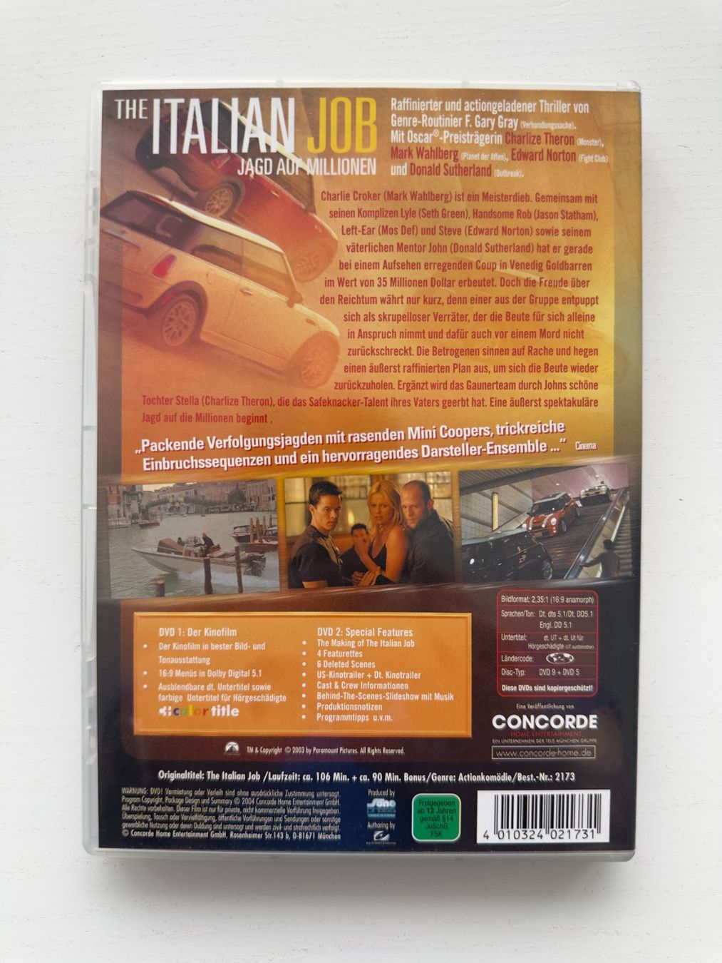 Tutti i DVDs: The Italian Job – Nuovo (secondo la descrizione) da Nottwil venduto da grabi77 1