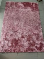 Hochflor Teppich Rosa 2 x
