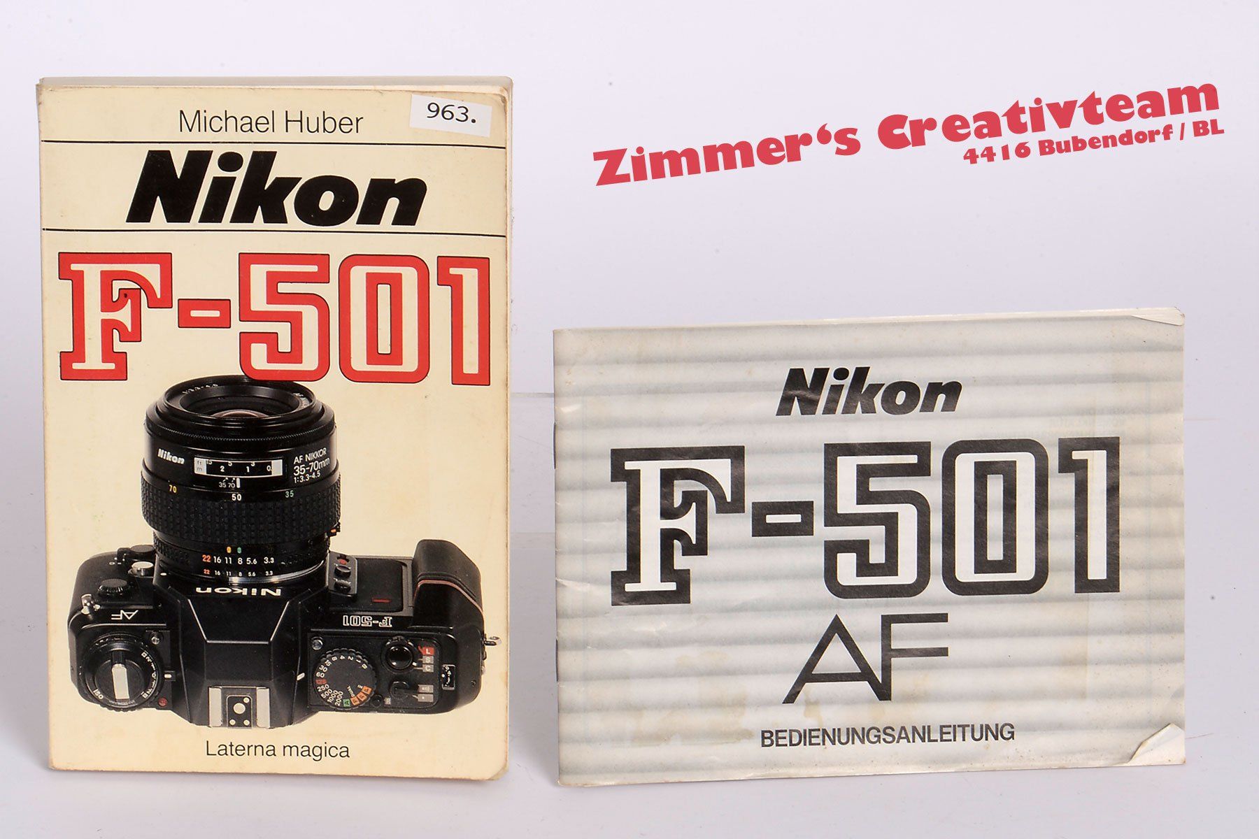 Libri: NIKON F 501 Anleitung + Buch – Usato da Bubendorf venduto da zimmers_creativteam