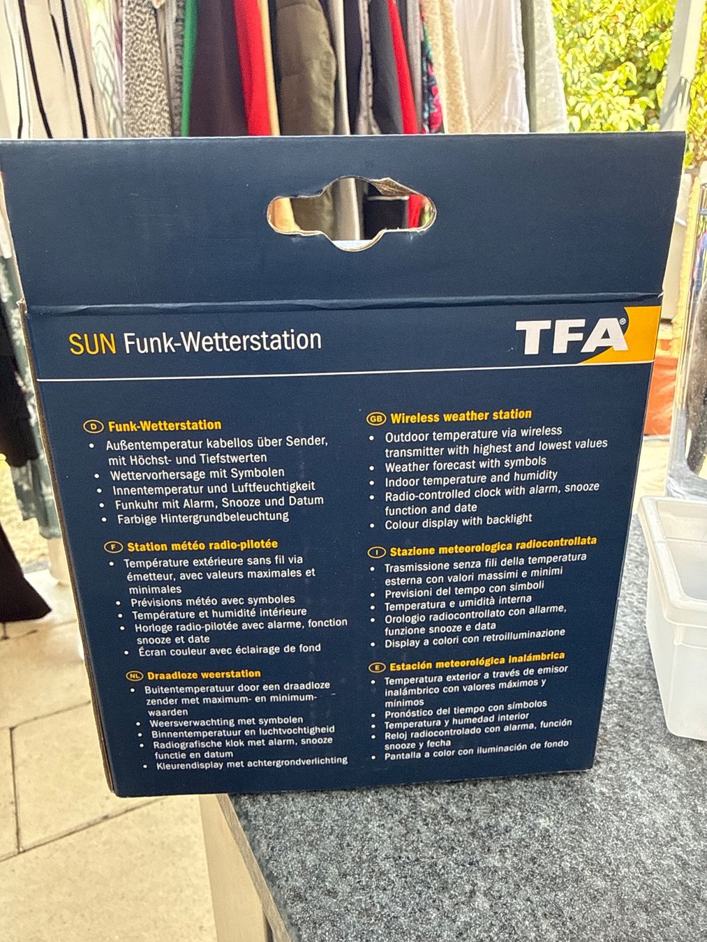 Sonstiges für Haushalt & Wohnen: TFA SUN Funk-Wetterstation - Dostmann – Gebraucht aus Basel von jetzt-wird-gemistet 2