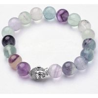 Fluorit - Buddha-Armband