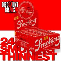 NEU █ 24× SMOKING RED THINNEST Rolls