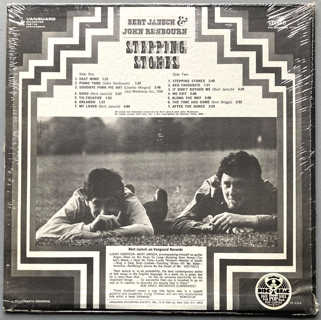 Schallplatten: BERT JANSCH - JOHN RENBOURN - STEPPING STONES – Gebraucht aus Poliez-Pittet von Newtown-Records 1