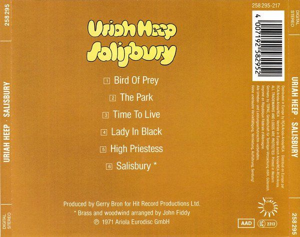 CDs: Uriah Heep – Salisbury – D'occasion à Gingins par Demonseed 1