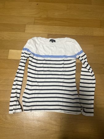 Damen Langarmshirt Caroll gestreift weiss blau XS