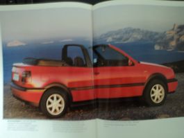 Prospekt VW Volkswagen Golf Cabriolet 1994